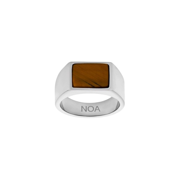 Son of Noa\'s SON stål ring med yellow tiger eye str. 56