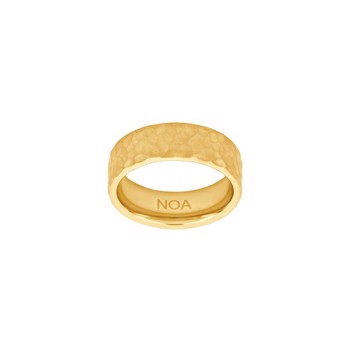 Son of Noa's SON stål ring IP gold hamret