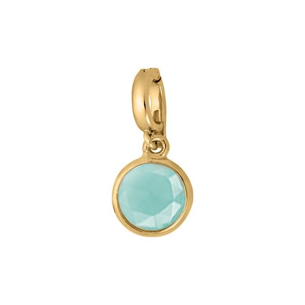 Blicher Fuglsang\'s Klips til armbånd med aqua calcedon