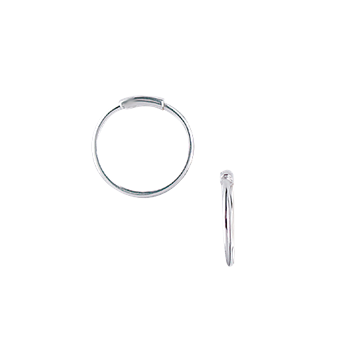 Aagaard's SØLV CREOL 15,5MM, 1MM TRÅD MASSIV M/VRI