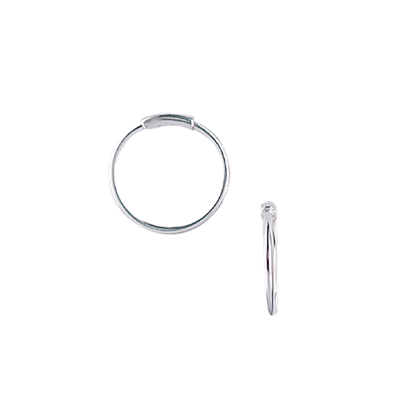 Aagaard\'s SØLV CREOL 15,5MM, 1MM TRÅD MASSIV M/VRI