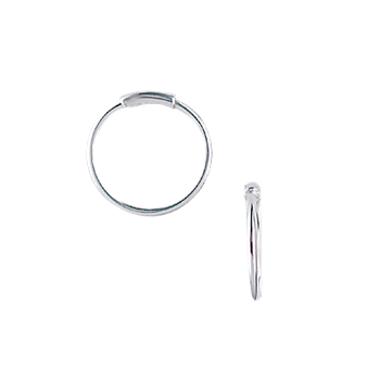 Aagaard's SØLV CREOL 17,5 MM , TRÅD 1MM MASSIV M/V