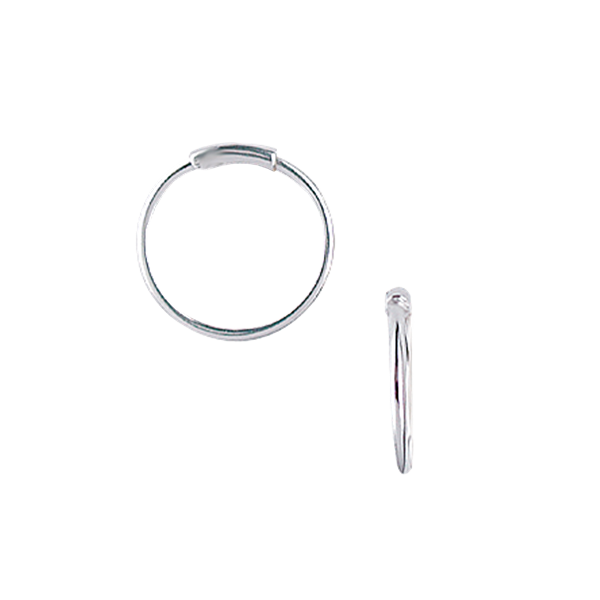 Aagaard\'s SØLV CREOL 17,5 MM , TRÅD 1MM MASSIV M/V