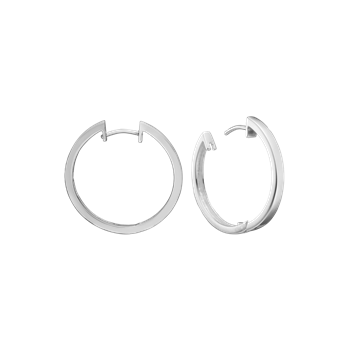 Aagaard's SØLV CREOL 20MM TRÅD 3MM M/KLAPLÅS