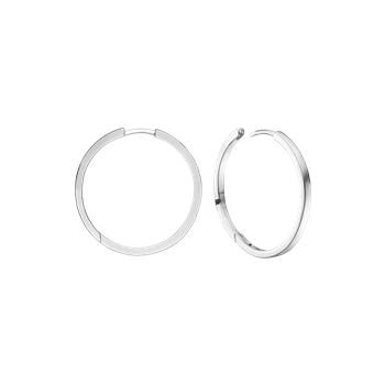 Aagaard's SØLV CREOL  20MM TRÅD 2 MM M/KLAPLÅS