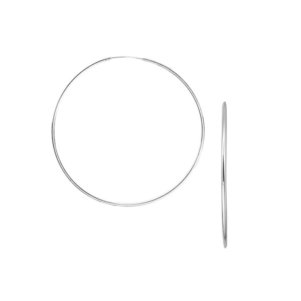 Aagaard\'s SØLV CREOL 35MM, TRÅD 1,2 MM M/VIPPELÅS