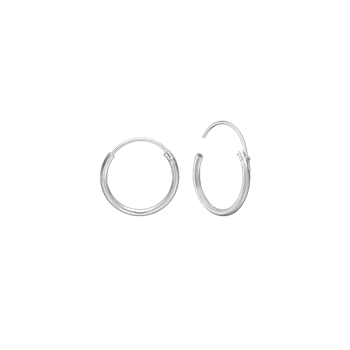 Aagaard's SØLV CREOL 12MM, 1,2 MM TRÅD M/ VIPPELÅS