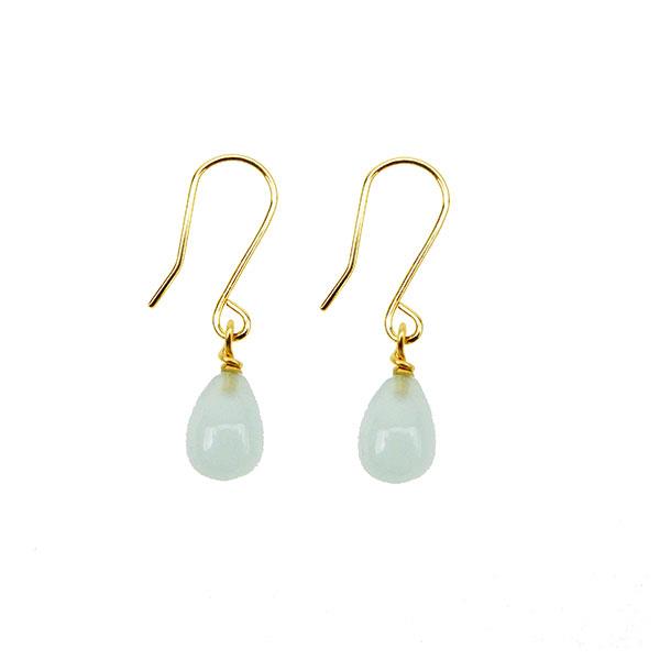 San - Links of Joy\'s 9kt øreringe med akvamarin Pr.par