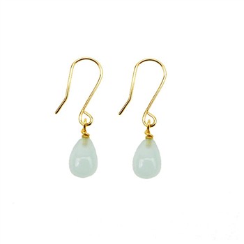 San - Links of Joy's 14k Earrings w.Aquamarine 14karat 