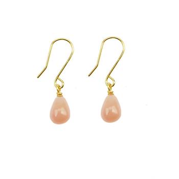 San - Links of Joy's 18kt øreringe med pink opal Pr.par