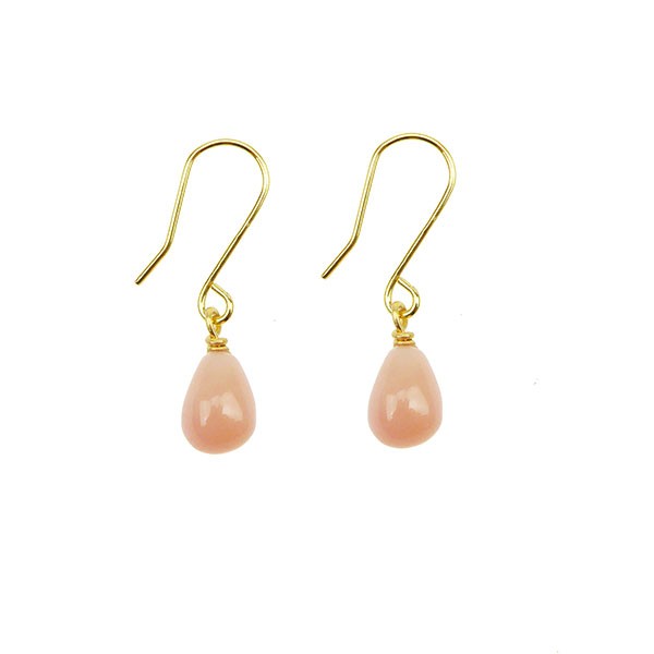 San - Links of Joy\'s 14K Earrings w.Pink Opal 14karat 