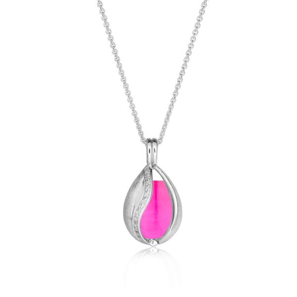 Blicher Fuglsang\'s Smykke Æg med Pink Onyx