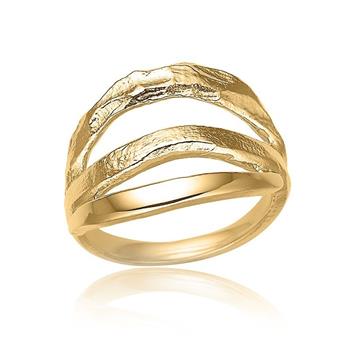 Blicher Fuglsang's Cool ring i forgyldt sølv