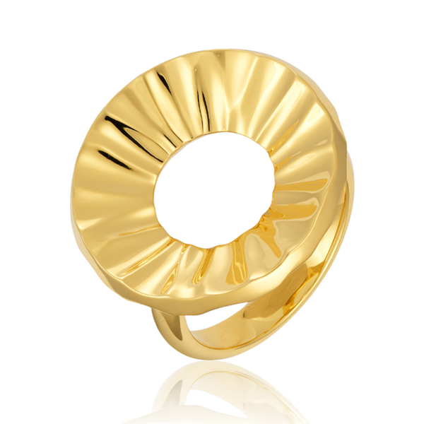 Blicher Fuglsang\'s Smuk ring i forgyldt sølv