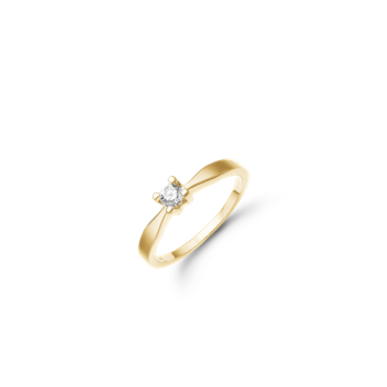 Aagaard's ETERNITY 14KT D.RING 1X0,15CT WSI 4/GRAB