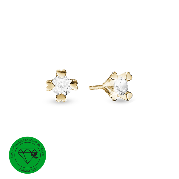 Aagaard\'s MARY Ørestik 14K LG DIAMANT 2x1,00CT 
