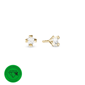 Aagaard's MARY Ørestik 14K LG DIAMANT 2x0,25CT 