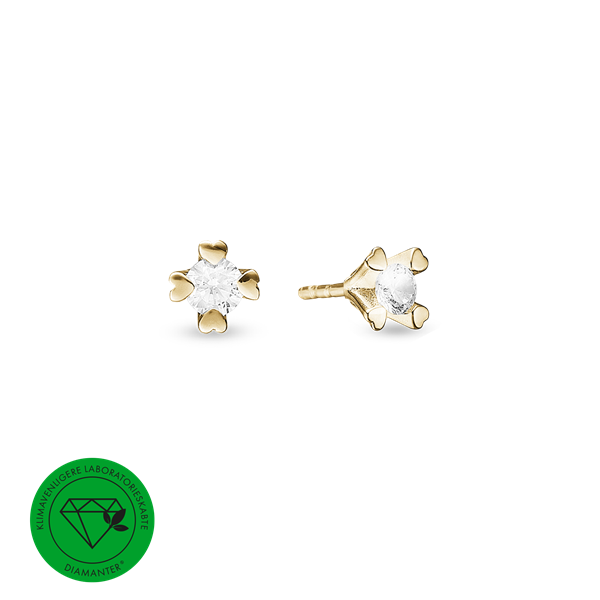 Aagaard\'s MARY Ørestik 14K LG DIAMANT 2x0,40CT 
