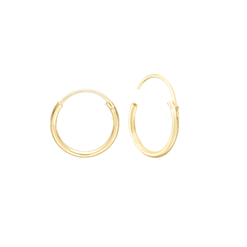 Aagaard's 14KT CREOL 14,5 MM, TRÅD 1,2MM M/VIPPELÅ