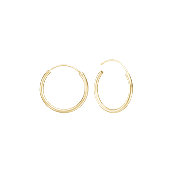 Aagaard's 14KT CREOL 17,5MM, TRÅD 1,2MM M/VIPPELÅS