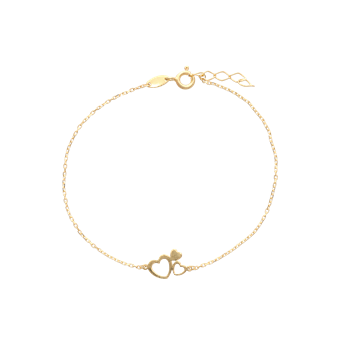 Aagaard's armbånd med 3 hjerter 