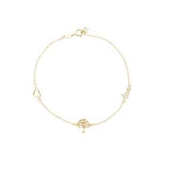 Aagaard's armbånd med livets træ og hjerte 