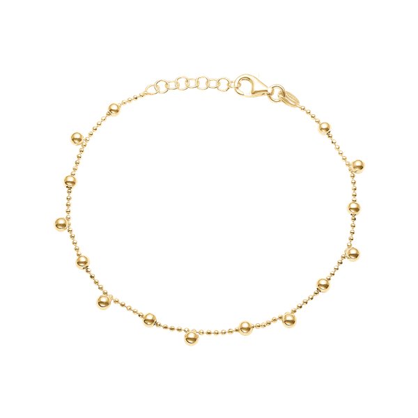 Aagaard\'s Armbånd, Kugler,17+3 cm forg