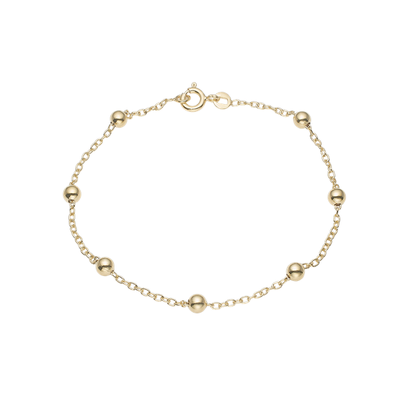 Aagaard\'s Armbånd, kugler, 19cm forg.