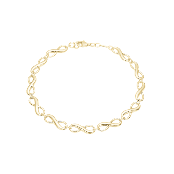 Aagaard\'s Armbånd Evighedstegn, 19 cm forg sølv