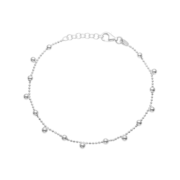 Aagaard\'s Armbånd, Kugler, 17+3 c,sølv