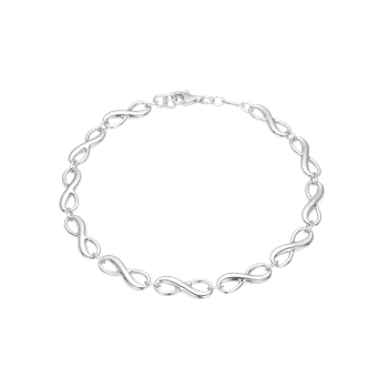 Aagaard's Armbånd Evighedstegn, 19 cm sølv