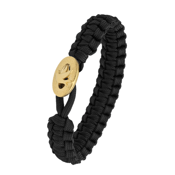 Aagaard\'s FSTS sort armbånd m forg lås 01