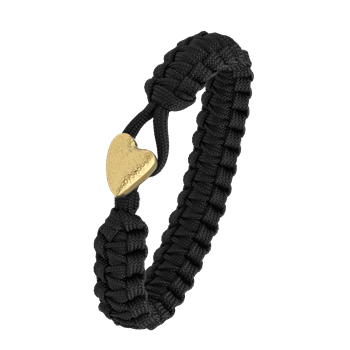 Aagaard's FSTS sort armbånd m forg lås 05