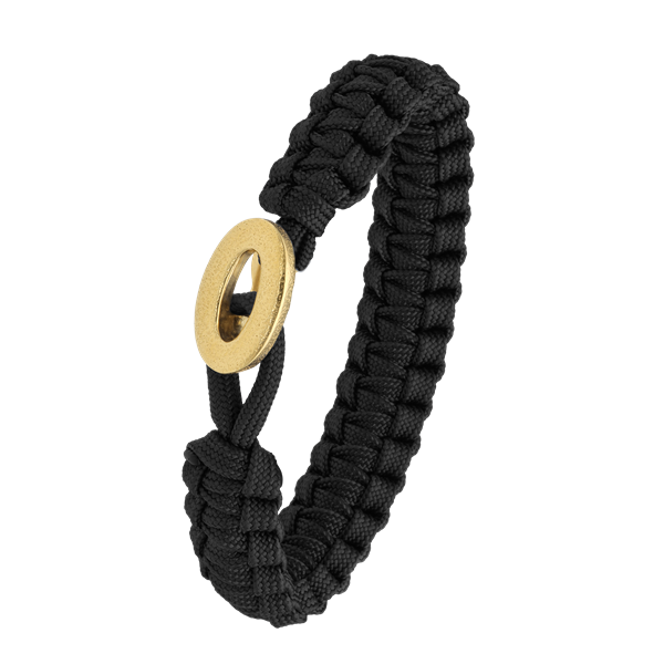 Aagaard\'s FSTS sort armbånd m forg lås 06