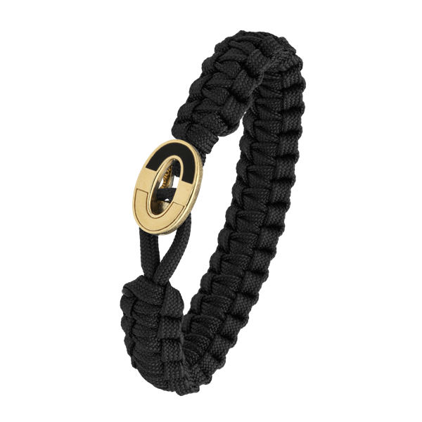 Aagaard\'s FSTS sort armbånd m forg lås 08