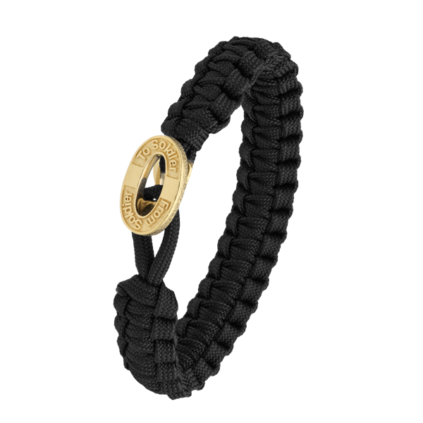 Aagaard\'s FSTS sort armbånd m forg lås 10