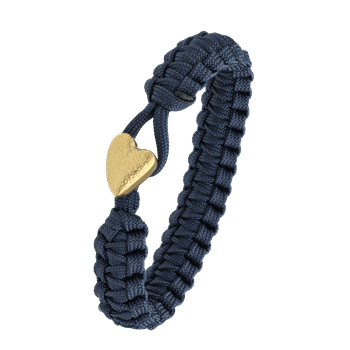 Aagaard's FSTS blåt armbånd m forg lås 05, 18-25 cm