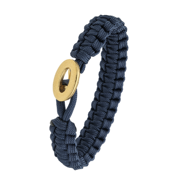 Aagaard\'s FSTS blåt armbånd m forg lås 06, 18-25 cm