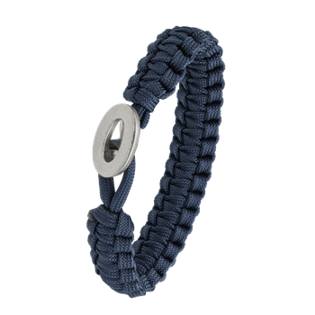 Aagaard's FSTS blåt armbånd m sølv lås 06, 18-25 cm