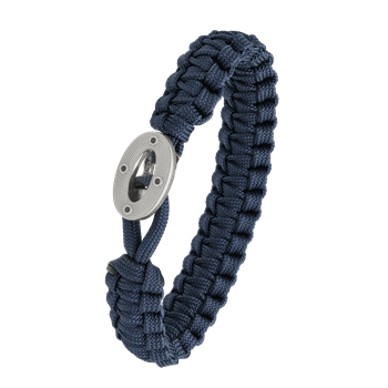 Aagaard's FSTS blåt armbånd m sølv lås 07, 18-25 cm