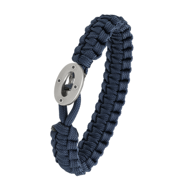 Aagaard\'s FSTS blåt armbånd m sølv lås 07, 18-25 cm