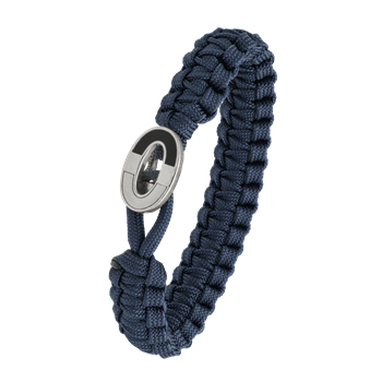 Aagaard's FSTS blåt armbånd m sølv lås 08, 18-25 cm