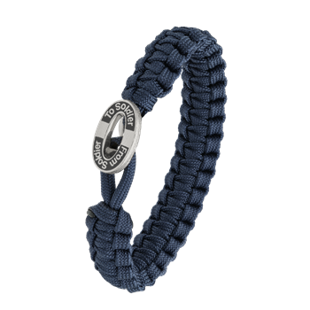 Aagaard's FSTS blåt armbånd m sølv lås 11