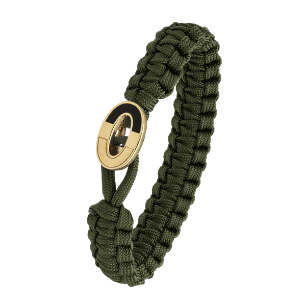 Aagaard\'s FSTS grønt armbånd m forg lås 08