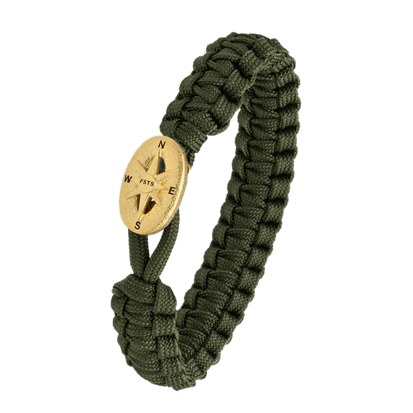 Aagaard\'s FSTS grønt armbånd m forg lås 09