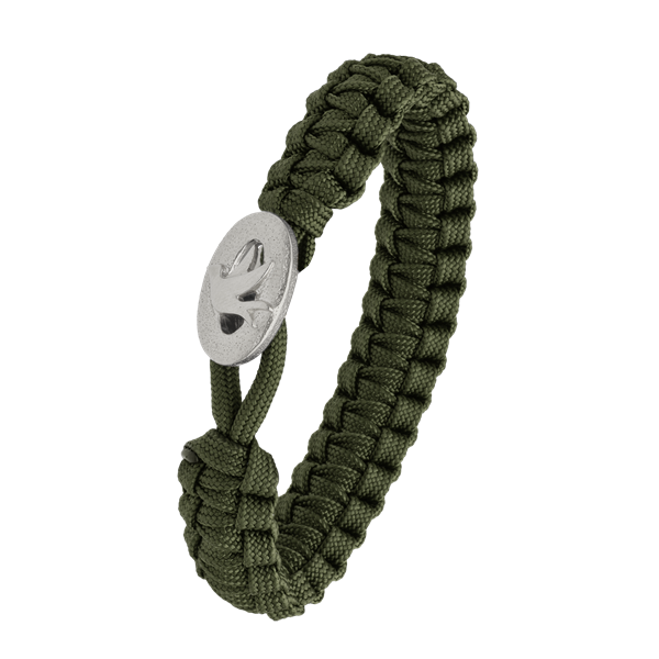 Aagaard\'s FSTS grønt armbånd m sølv lås 01