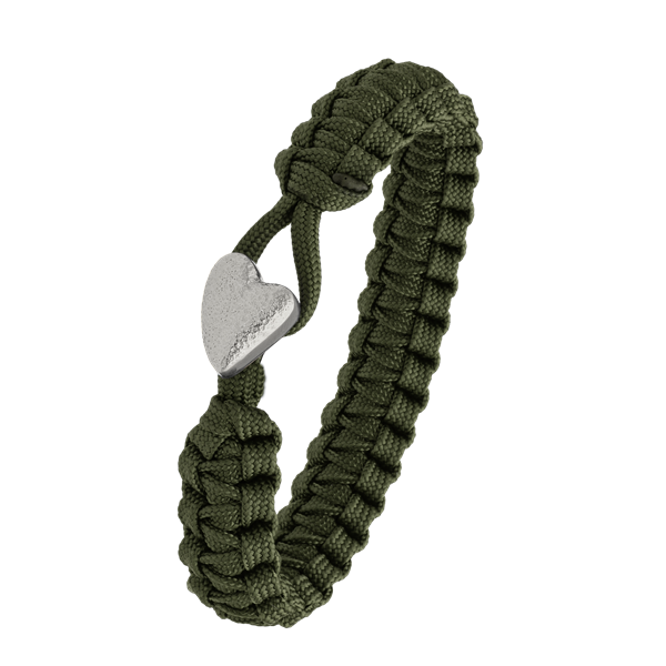 Aagaard\'s FSTS grønt armbånd m sølv lås 05