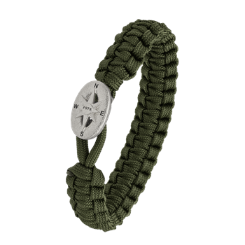 Aagaard's FSTS grønt armbånd m sølv lås 09