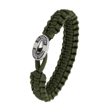 Aagaard's FSTS grønt armbånd m sølv lås 11