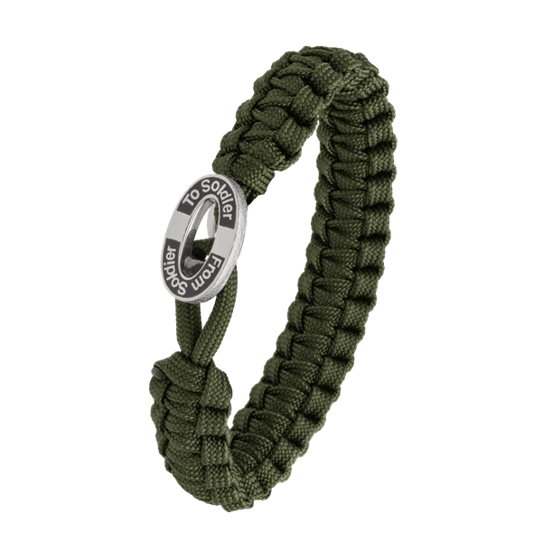 Aagaard\'s FSTS grønt armbånd m sølv lås 11